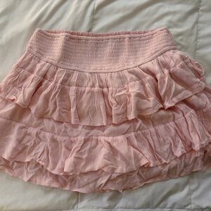Pink Ruffled Women's Skirt